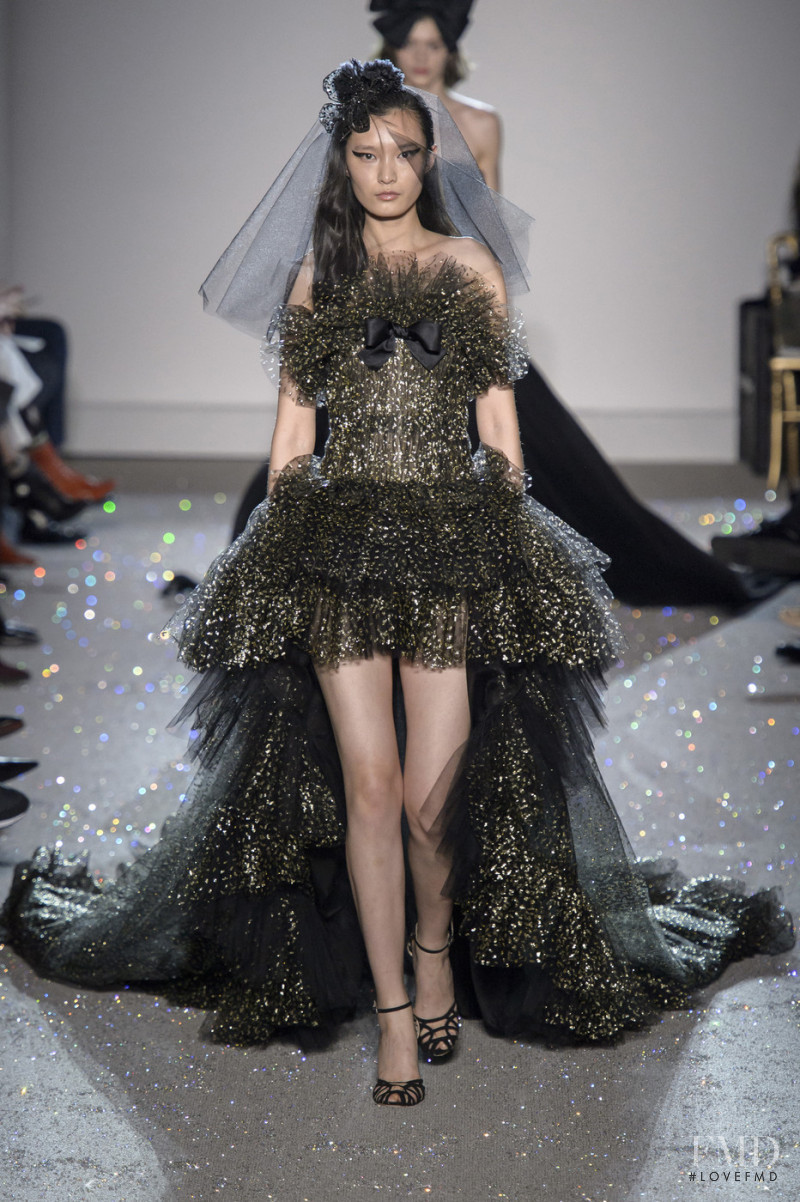 Liu Chunjie featured in  the Giambattista Valli Haute Couture fashion show for Spring/Summer 2019
