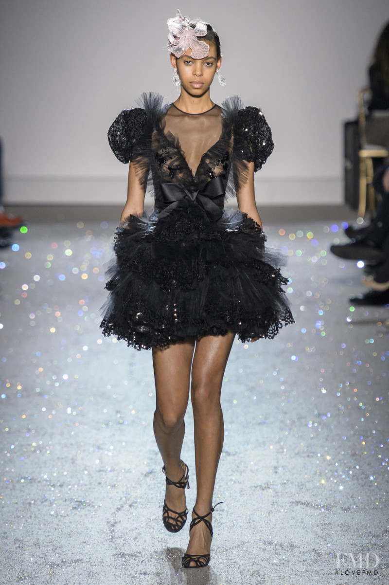 Alyssa Traore featured in  the Giambattista Valli Haute Couture fashion show for Spring/Summer 2019