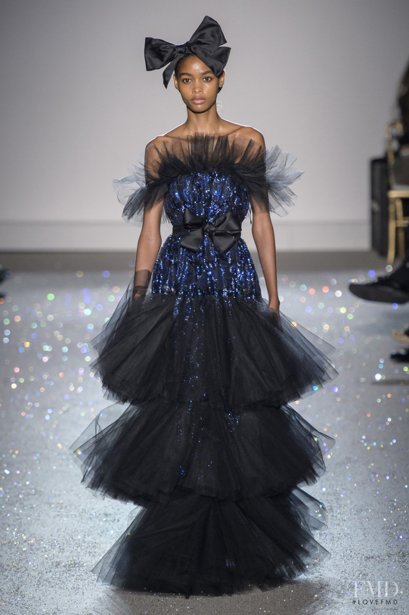 Blesnya Minher featured in  the Giambattista Valli Haute Couture fashion show for Spring/Summer 2019