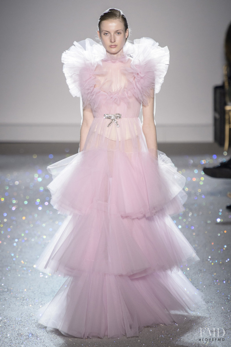 Bo Fasseur featured in  the Giambattista Valli Haute Couture fashion show for Spring/Summer 2019