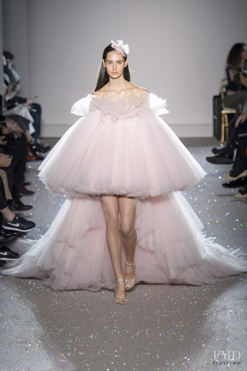 Africa Penalver featured in  the Giambattista Valli Haute Couture fashion show for Spring/Summer 2019