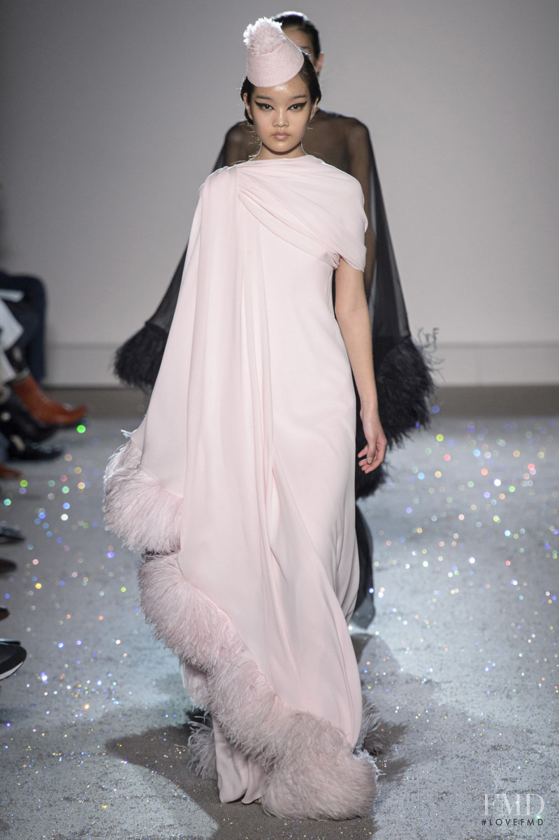 Pan Hao Wen featured in  the Giambattista Valli Haute Couture fashion show for Spring/Summer 2019