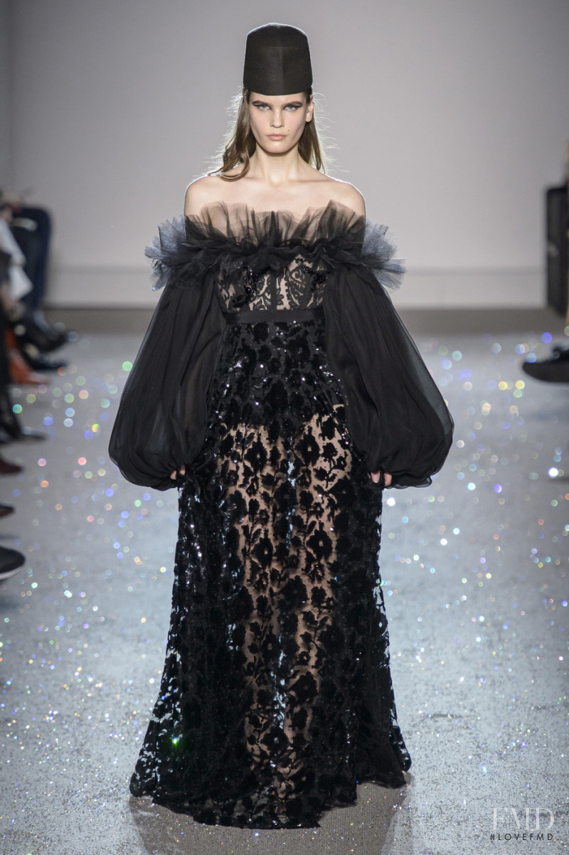 Katya Lashko featured in  the Giambattista Valli Haute Couture fashion show for Spring/Summer 2019
