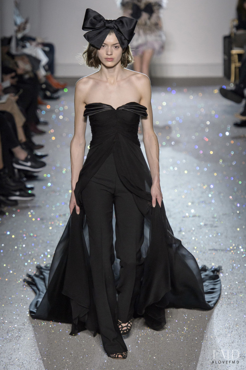 Aurore Franche featured in  the Giambattista Valli Haute Couture fashion show for Spring/Summer 2019