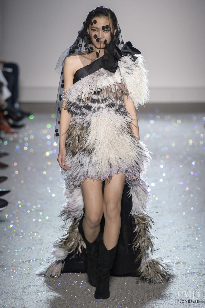Jia Li Zhao featured in  the Giambattista Valli Haute Couture fashion show for Spring/Summer 2019