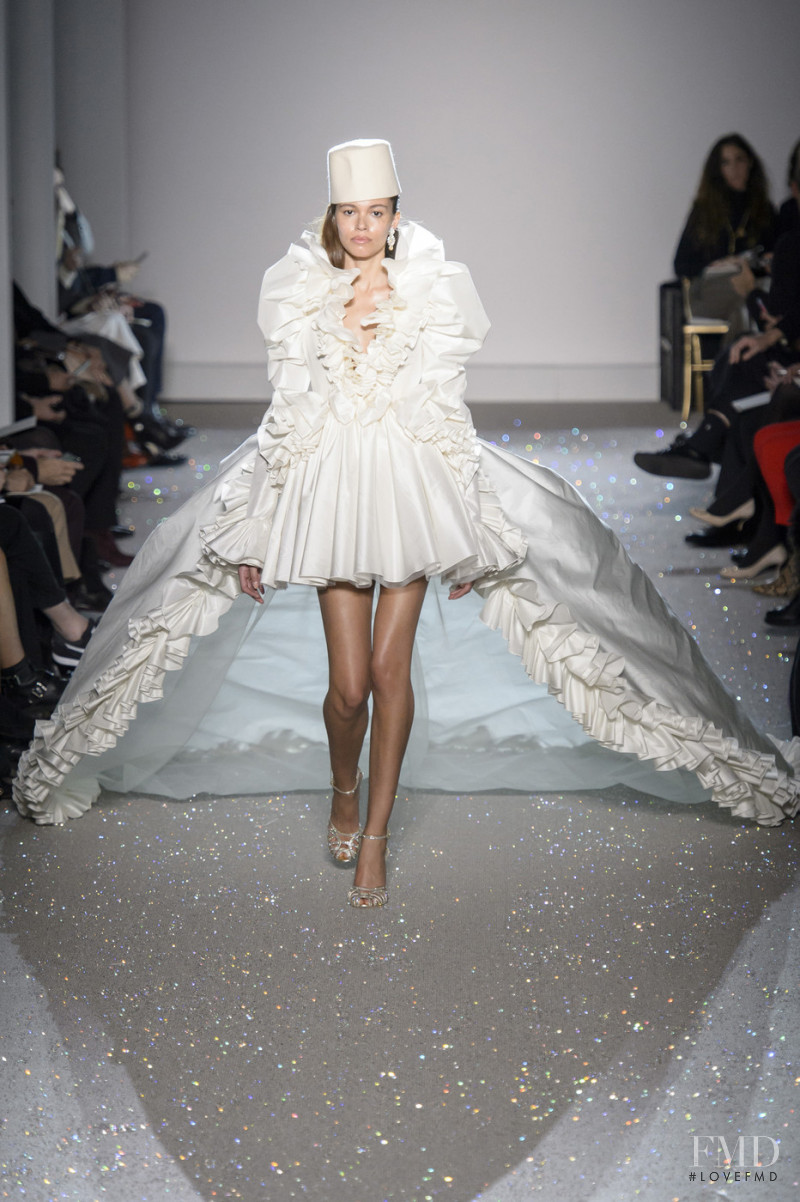 Danielle Lashley featured in  the Giambattista Valli Haute Couture fashion show for Spring/Summer 2019