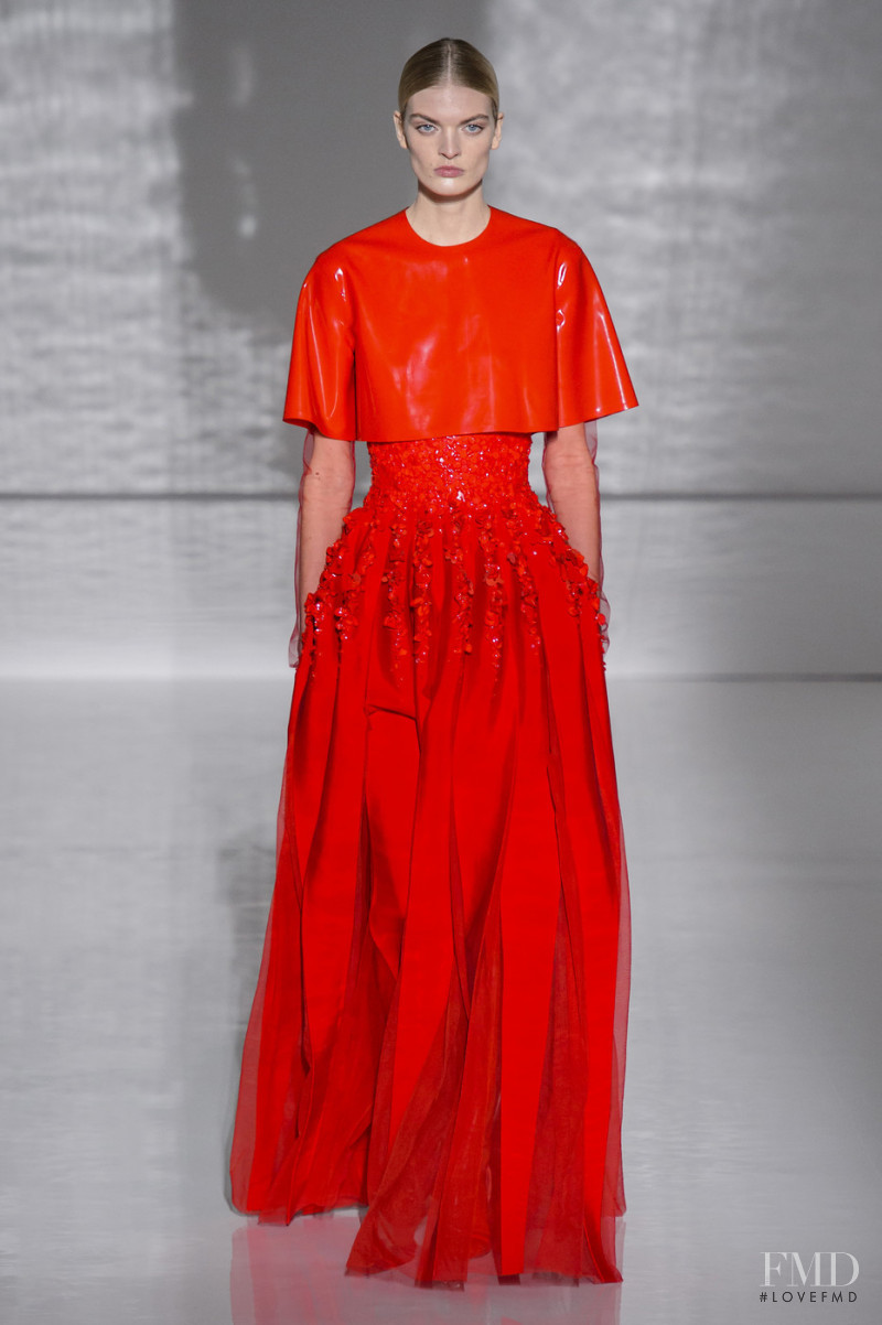 Juliane Grüner featured in  the Givenchy Haute Couture fashion show for Spring/Summer 2019