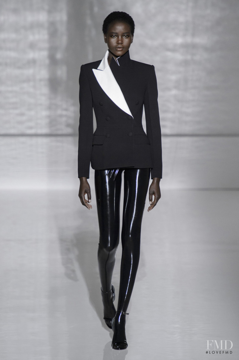 Adut Akech Bior featured in  the Givenchy Haute Couture fashion show for Spring/Summer 2019