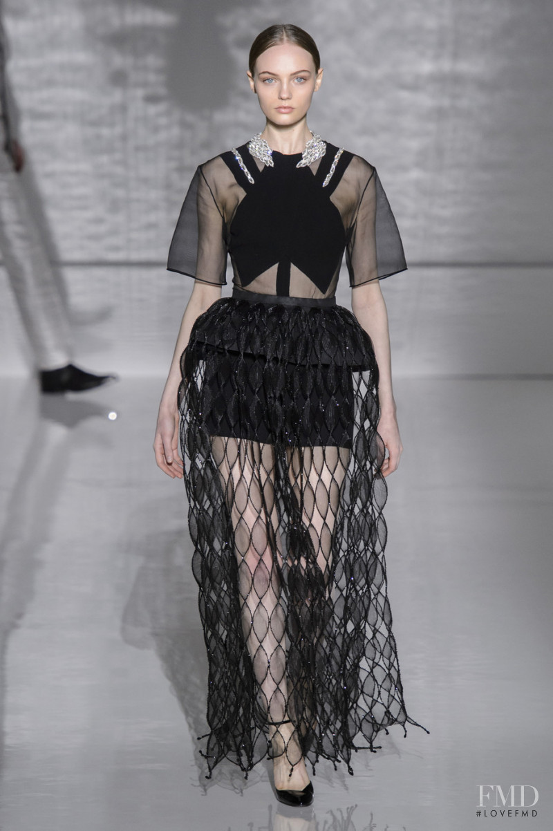 Fran Summers featured in  the Givenchy Haute Couture fashion show for Spring/Summer 2019
