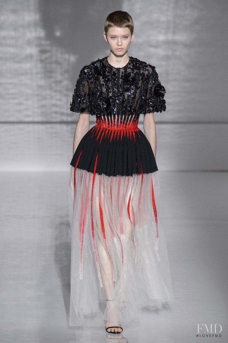 Maike Inga featured in  the Givenchy Haute Couture fashion show for Spring/Summer 2019