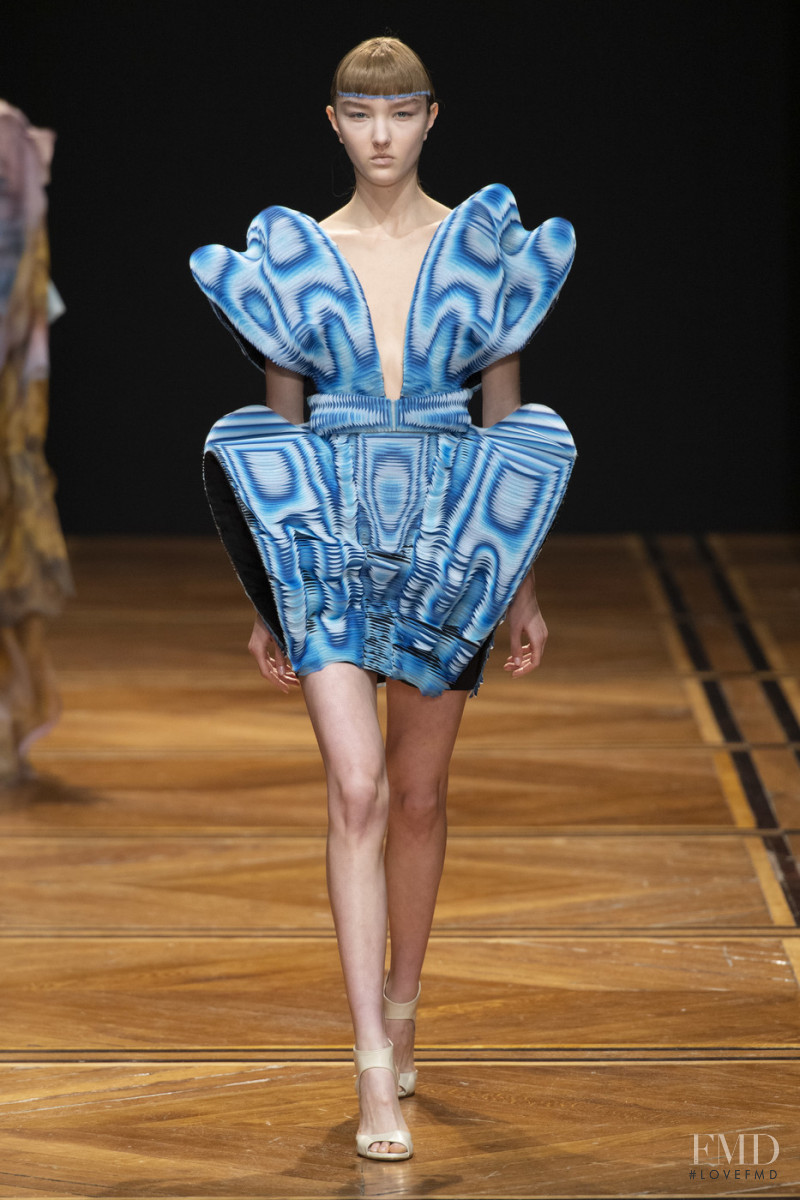Nastya Cherkasova featured in  the Iris Van Herpen fashion show for Spring/Summer 2019
