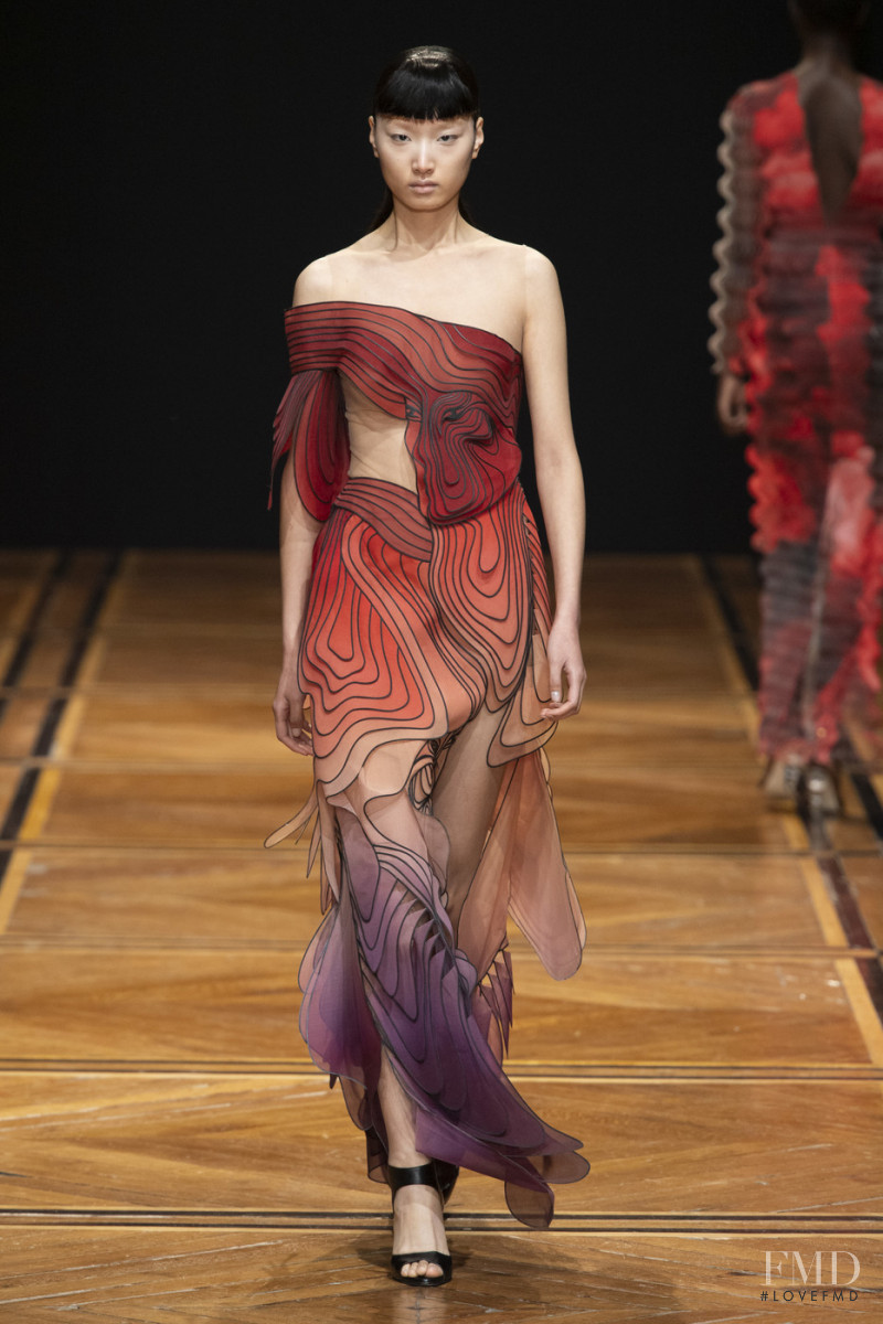 Wang Han featured in  the Iris Van Herpen fashion show for Spring/Summer 2019