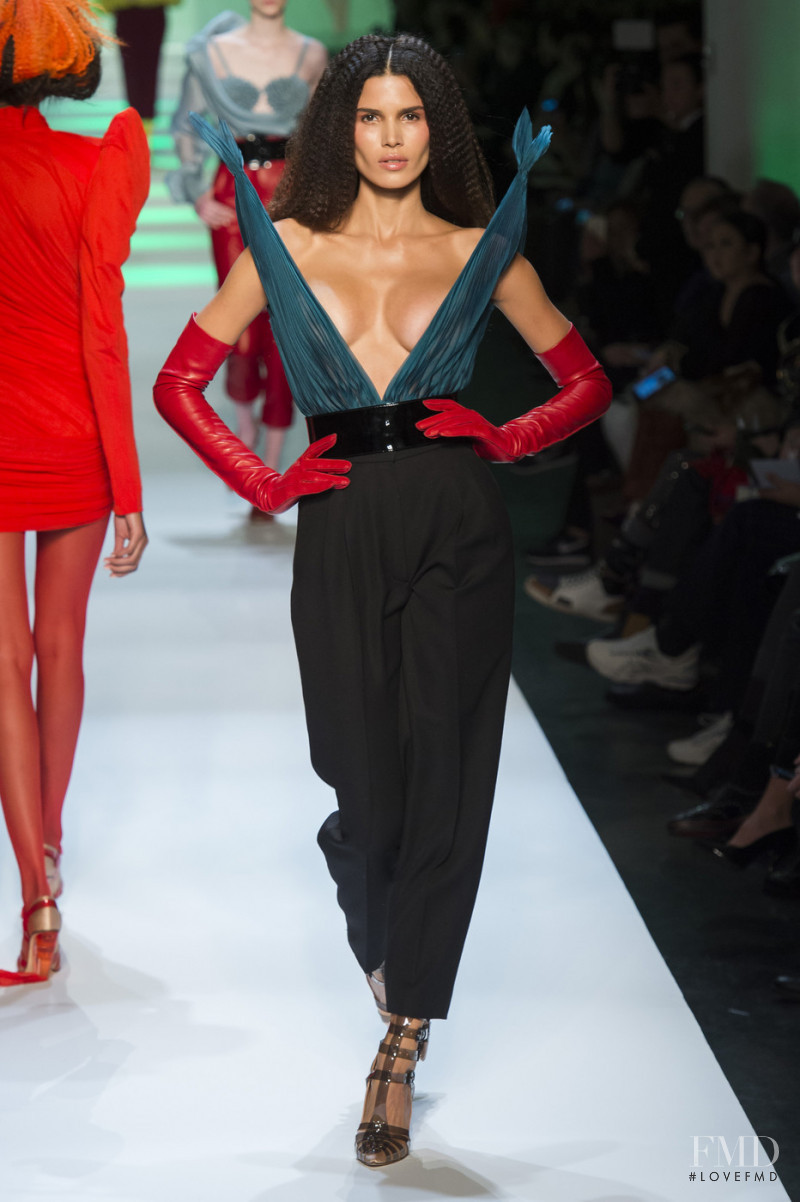 Raica Oliveira featured in  the Jean Paul Gaultier Haute Couture fashion show for Spring/Summer 2019
