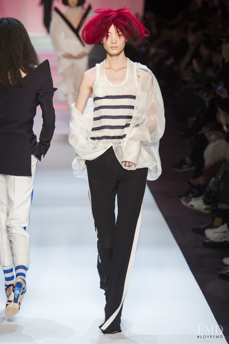 Liu Huan featured in  the Jean Paul Gaultier Haute Couture fashion show for Spring/Summer 2019