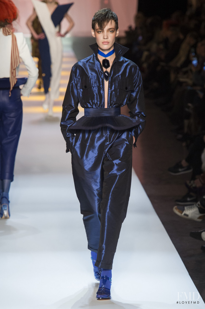 Oslo Grace featured in  the Jean Paul Gaultier Haute Couture fashion show for Spring/Summer 2019