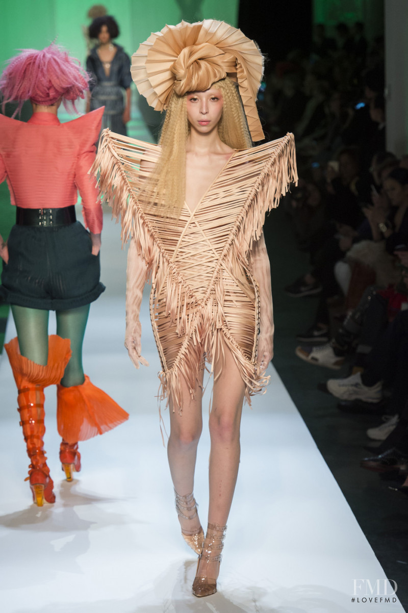 Issa Lish featured in  the Jean Paul Gaultier Haute Couture fashion show for Spring/Summer 2019