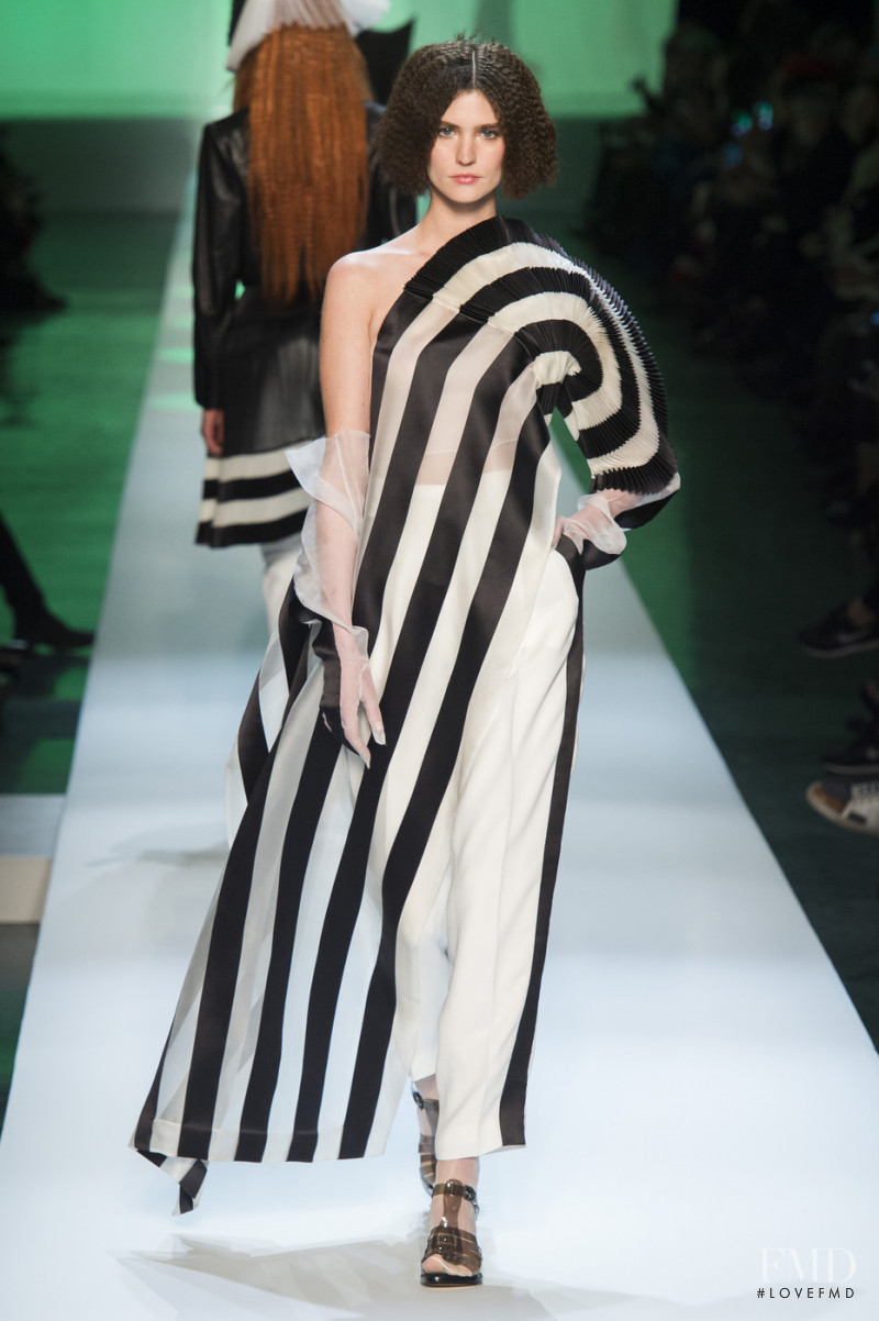 Manon Leloup featured in  the Jean Paul Gaultier Haute Couture fashion show for Spring/Summer 2019