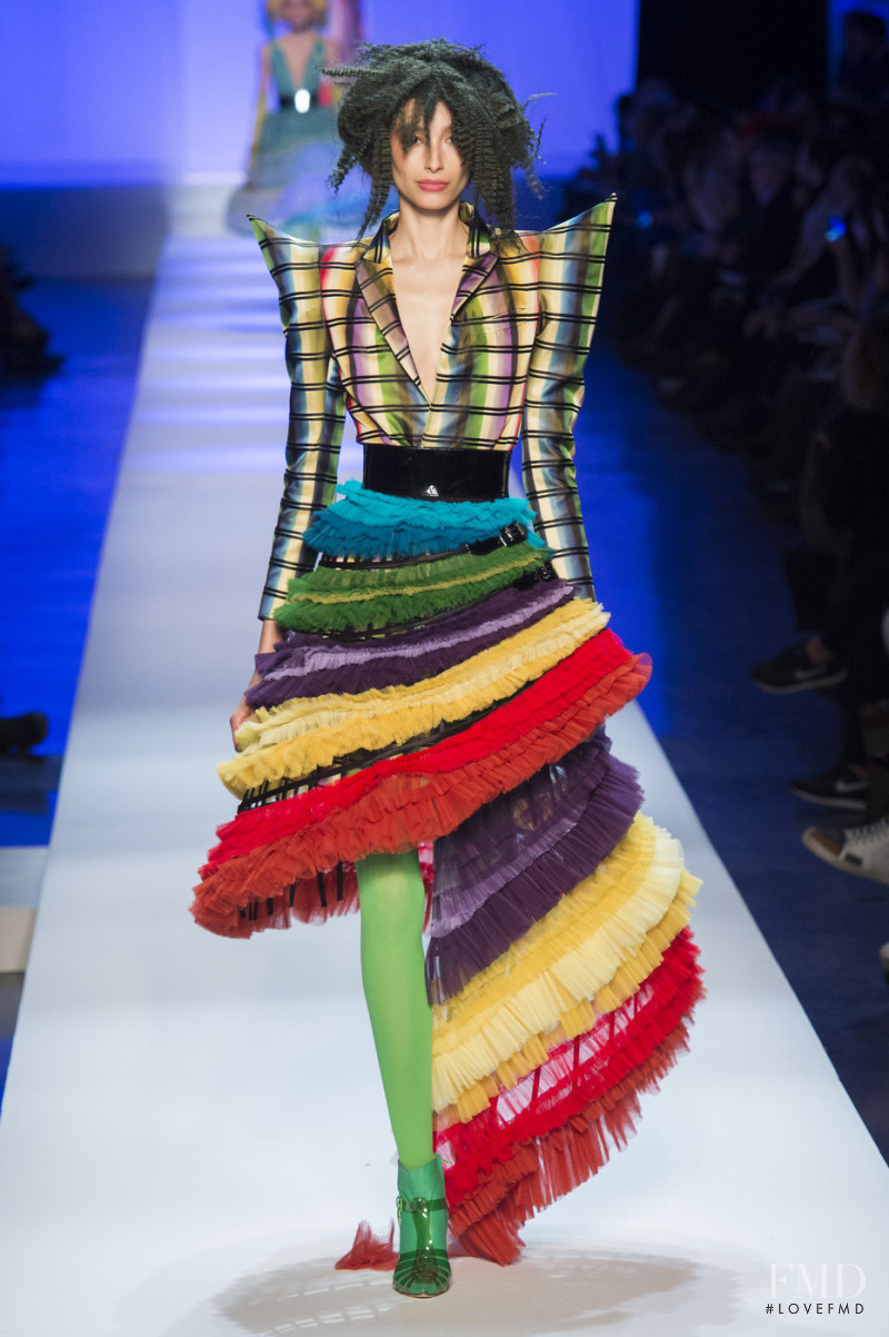 Alexandra Agoston-O\'Connor featured in  the Jean Paul Gaultier Haute Couture fashion show for Spring/Summer 2019