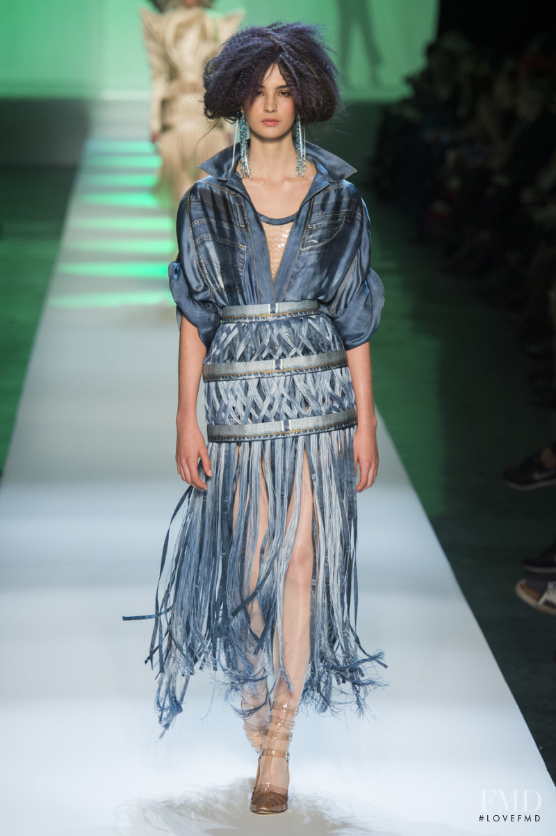 Africa Penalver featured in  the Jean Paul Gaultier Haute Couture fashion show for Spring/Summer 2019