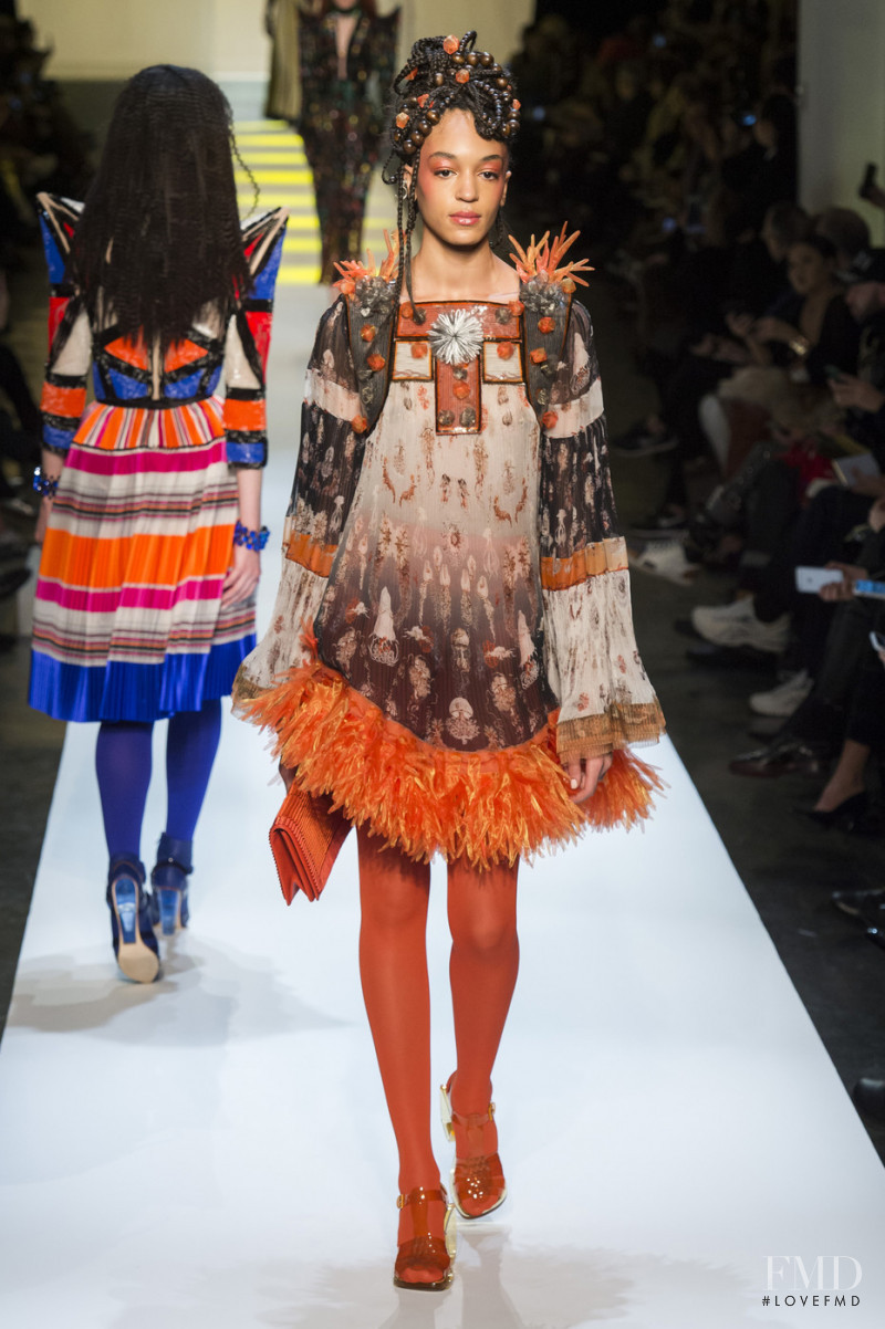 Indira Scott featured in  the Jean Paul Gaultier Haute Couture fashion show for Spring/Summer 2019