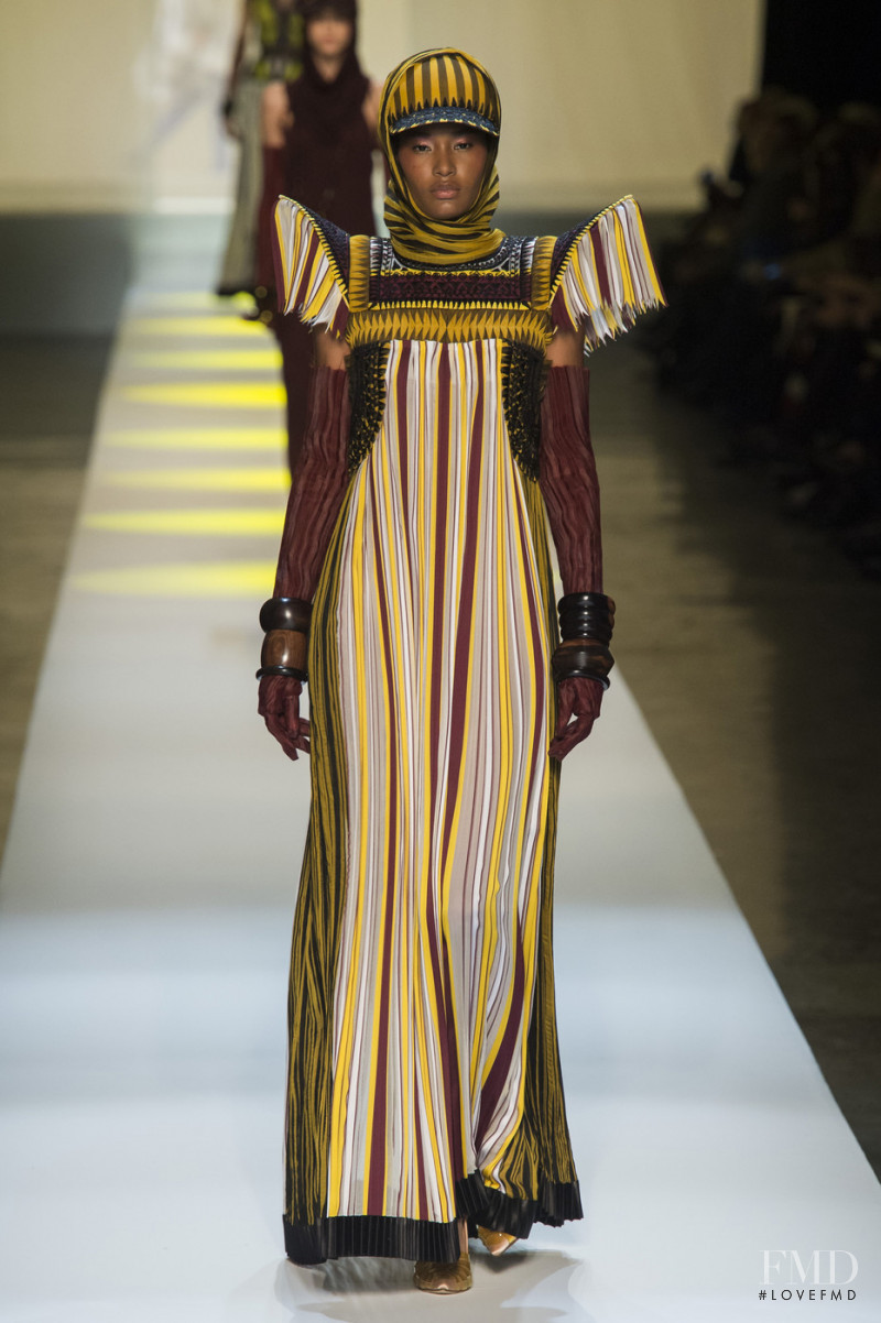 Ysaunny Brito featured in  the Jean Paul Gaultier Haute Couture fashion show for Spring/Summer 2019