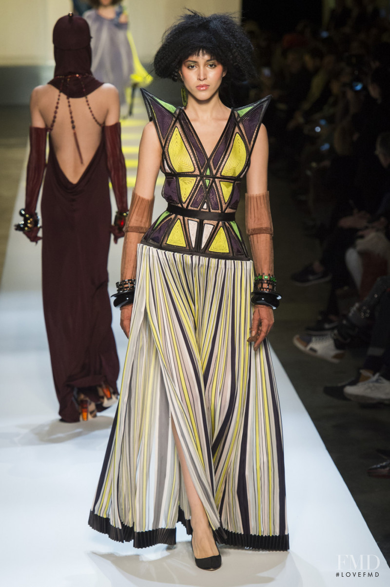 Nastya Lupey featured in  the Jean Paul Gaultier Haute Couture fashion show for Spring/Summer 2019
