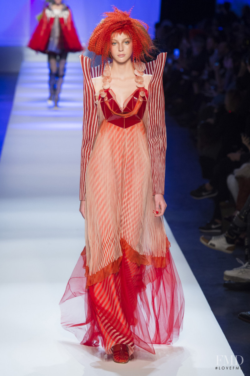 Polina Shapran featured in  the Jean Paul Gaultier Haute Couture fashion show for Spring/Summer 2019