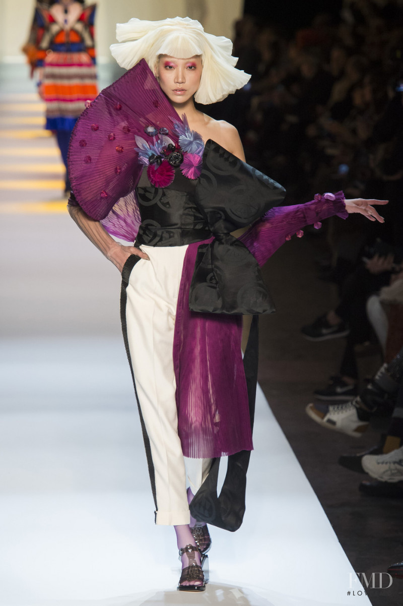 Soo Joo Park featured in  the Jean Paul Gaultier Haute Couture fashion show for Spring/Summer 2019