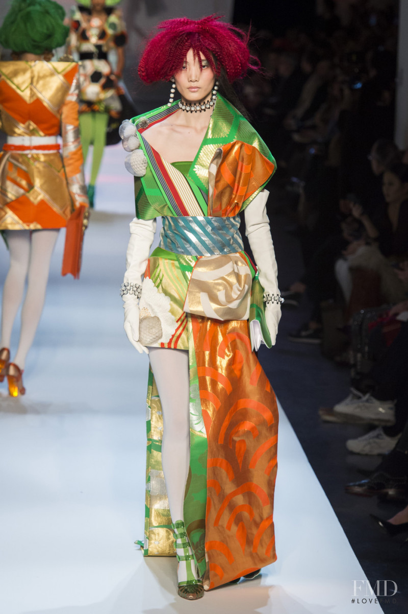 Liu Huan featured in  the Jean Paul Gaultier Haute Couture fashion show for Spring/Summer 2019