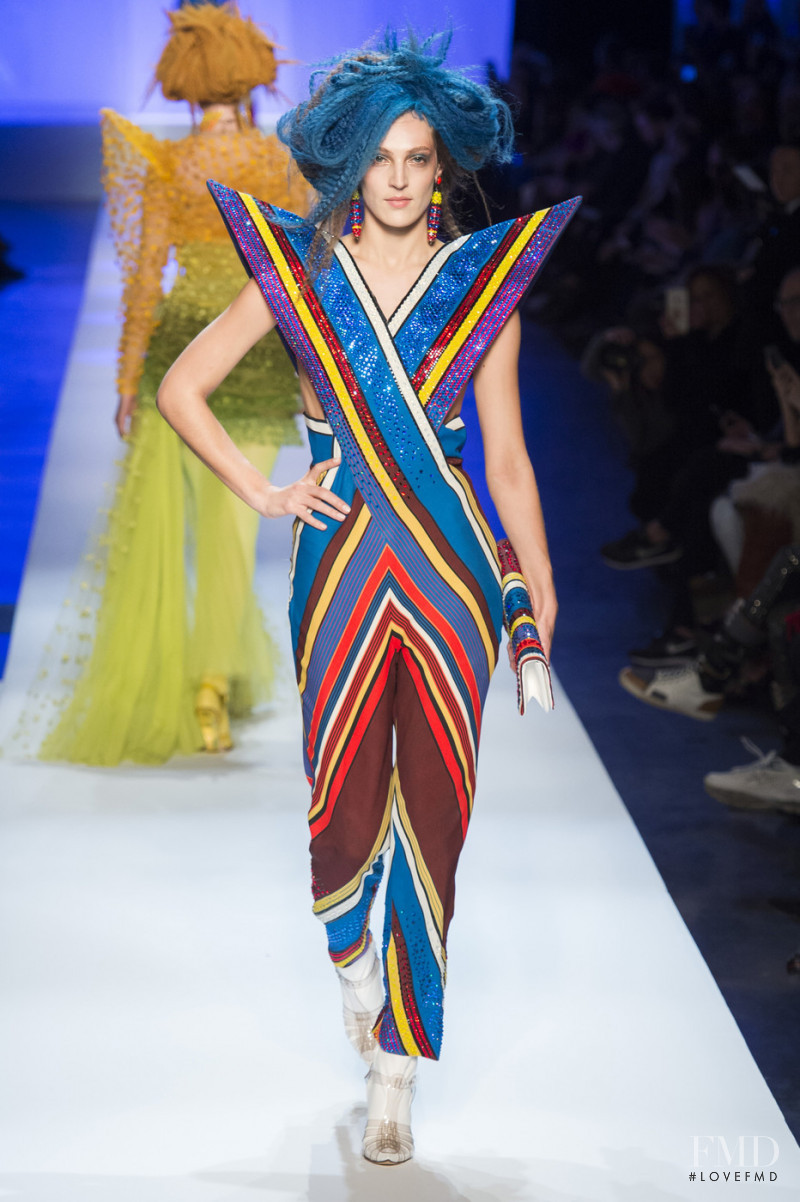 Othilia Simon featured in  the Jean Paul Gaultier Haute Couture fashion show for Spring/Summer 2019