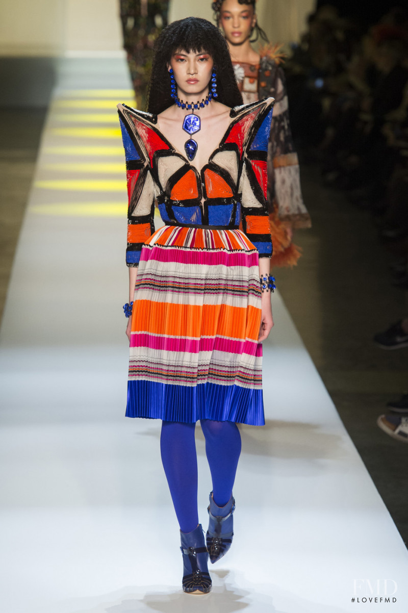 Miki Ehara featured in  the Jean Paul Gaultier Haute Couture fashion show for Spring/Summer 2019
