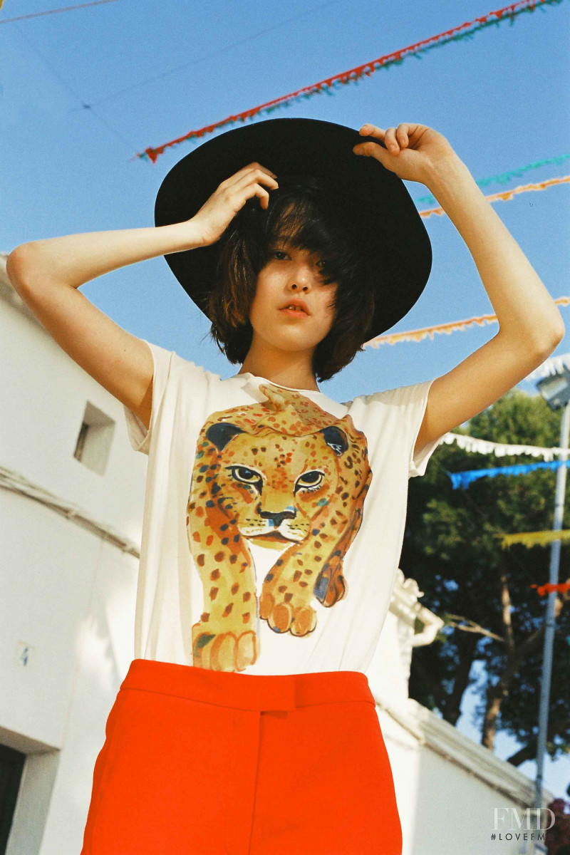 Mae Lapres featured in  the G. Kero lookbook for Spring/Summer 2015