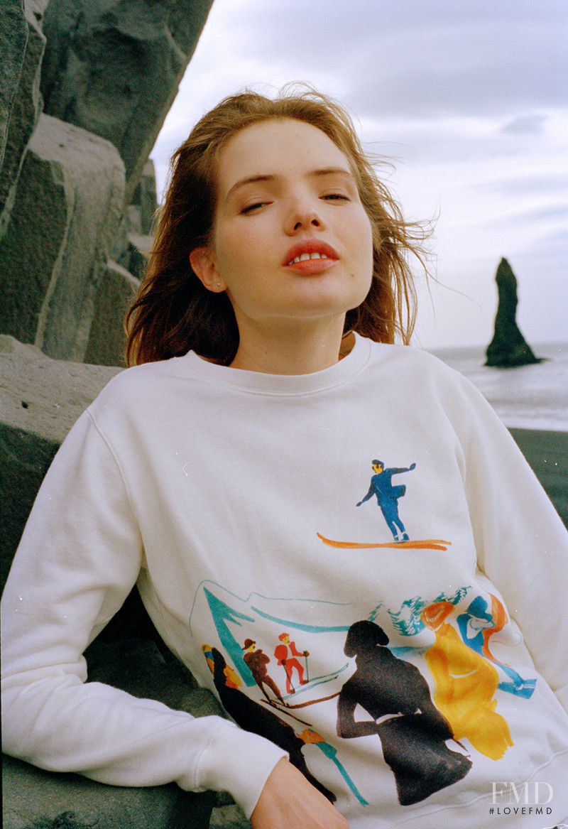 Avery Tharp featured in  the G. Kero lookbook for Autumn/Winter 2015