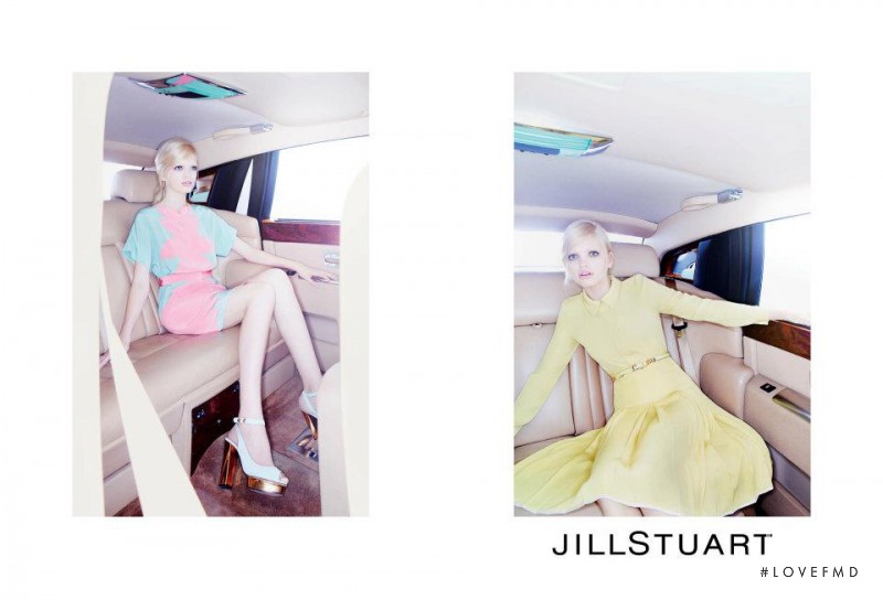 Daphne Groeneveld featured in  the Jill Stuart advertisement for Spring/Summer 2012