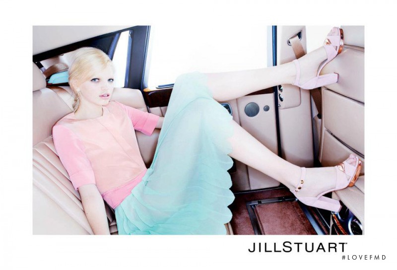 Daphne Groeneveld featured in  the Jill Stuart advertisement for Spring/Summer 2012