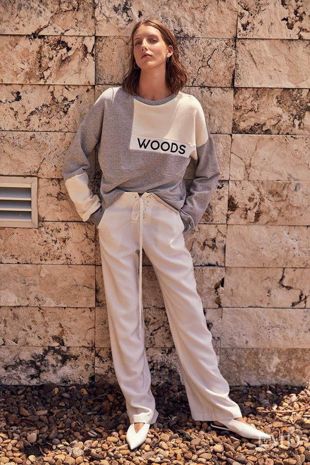 Iris Egbers featured in  the Viktoria & Woods Sanctuary lookbook for Fall 2017