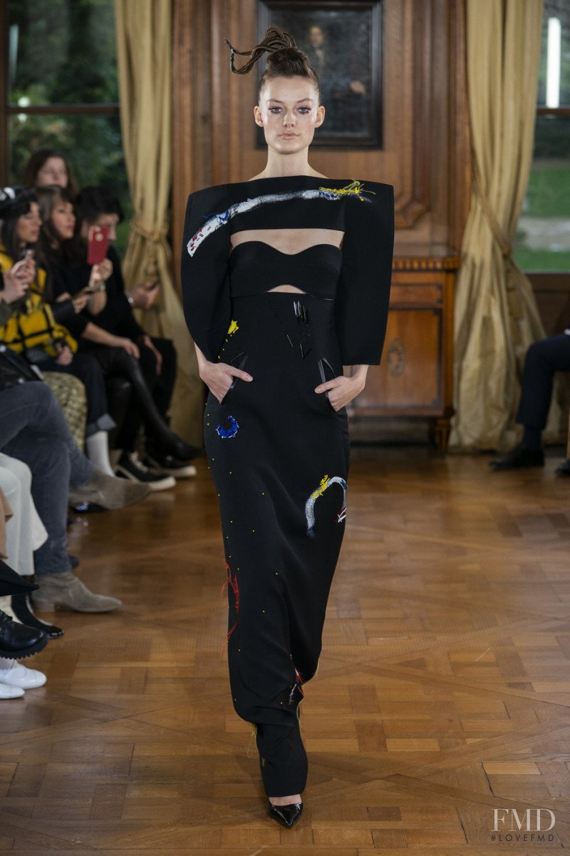 Sara Van Der Hoek featured in  the Ronald van der Kemp fashion show for Spring/Summer 2019