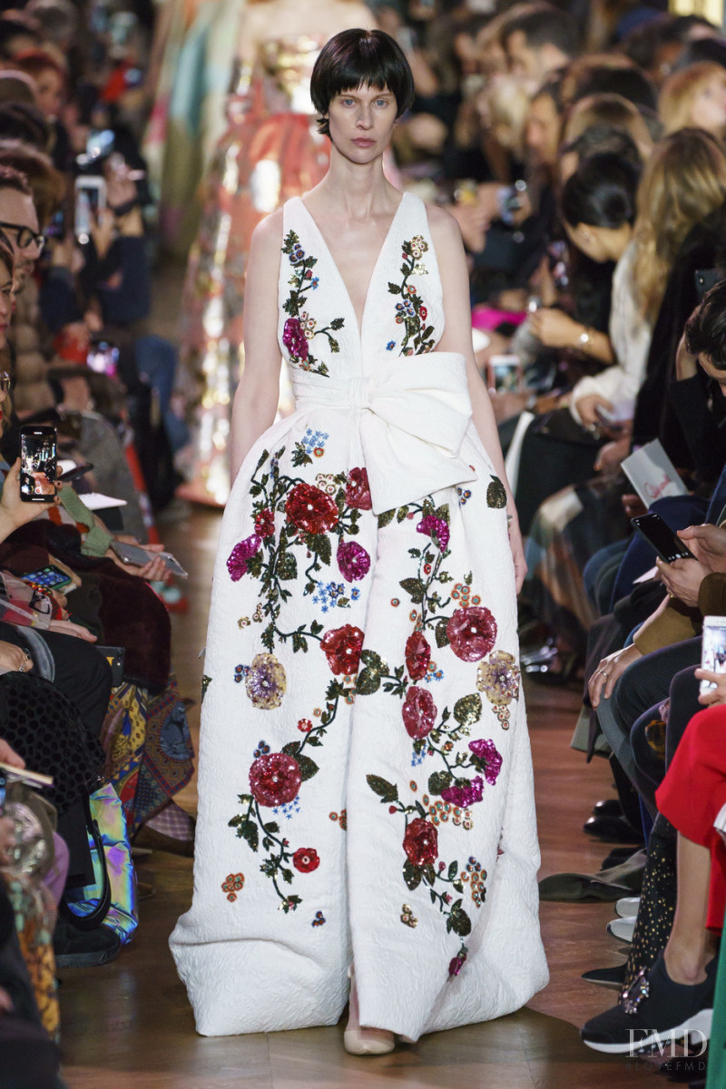Sarah Abney featured in  the Schiaparelli fashion show for Spring/Summer 2019