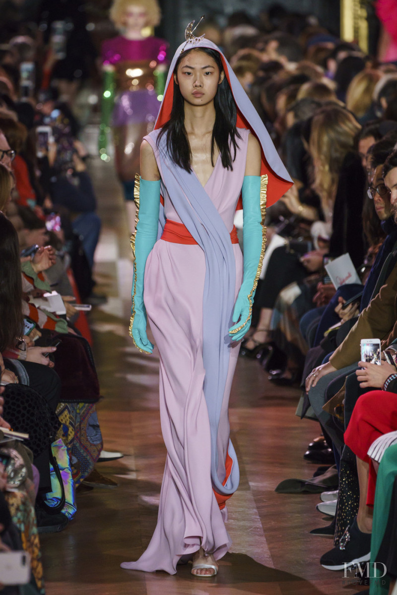 Sijia Kang featured in  the Schiaparelli fashion show for Spring/Summer 2019