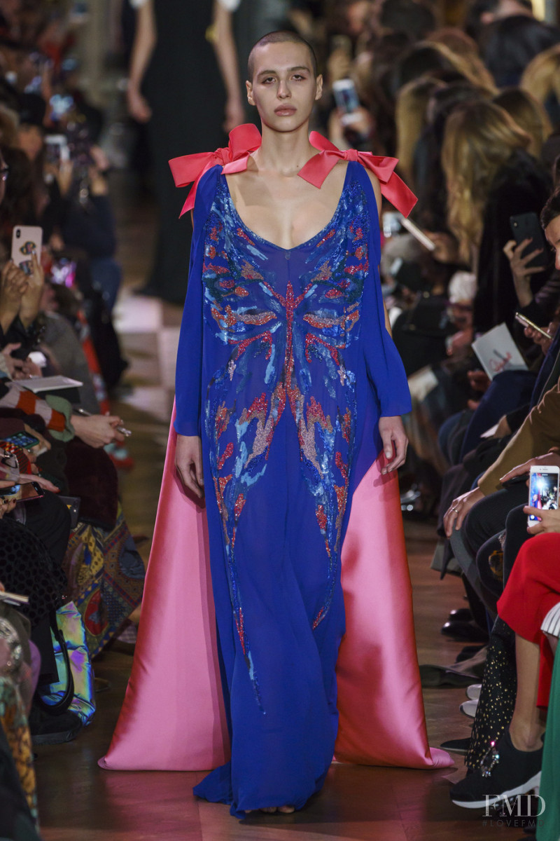 Maxim Magnus featured in  the Schiaparelli fashion show for Spring/Summer 2019