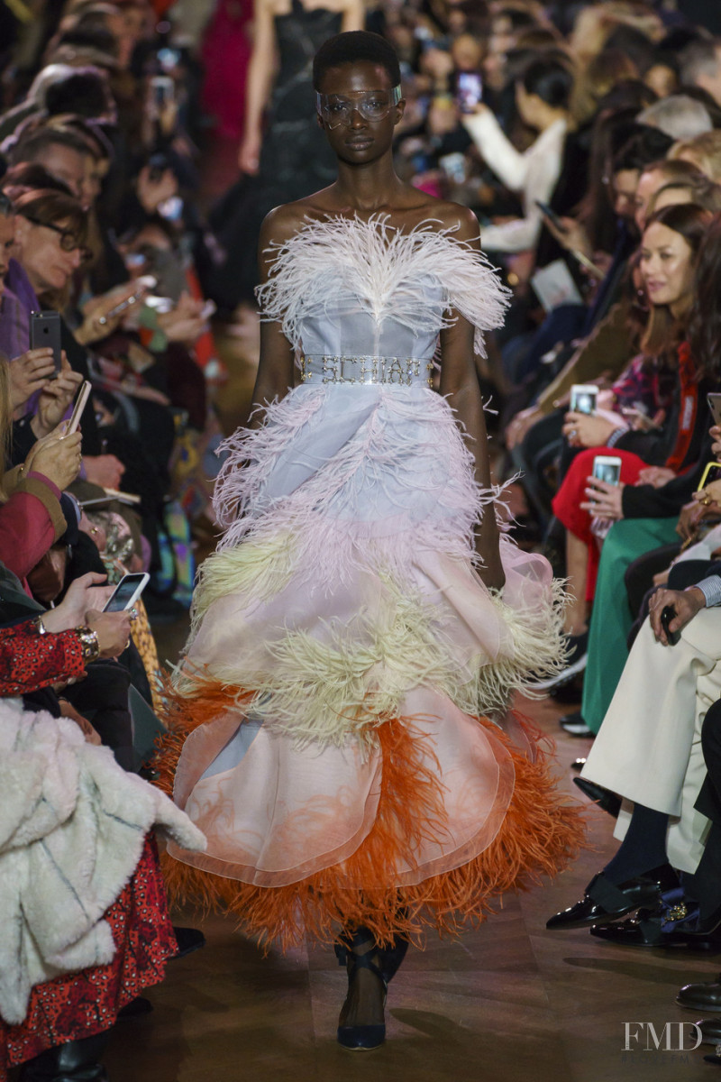 Fatou Jobe featured in  the Schiaparelli fashion show for Spring/Summer 2019