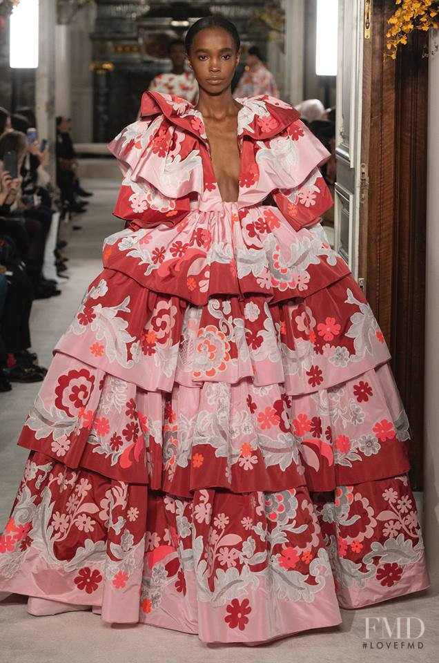 Judy Kinuthia featured in  the Valentino Couture fashion show for Spring/Summer 2019