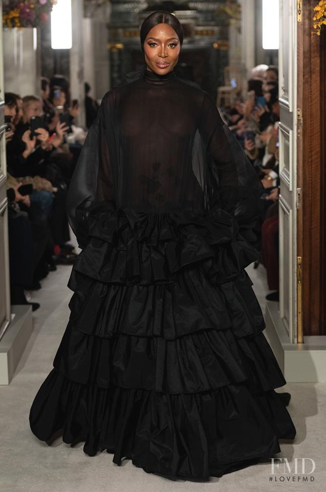 Naomi Campbell featured in  the Valentino Couture fashion show for Spring/Summer 2019