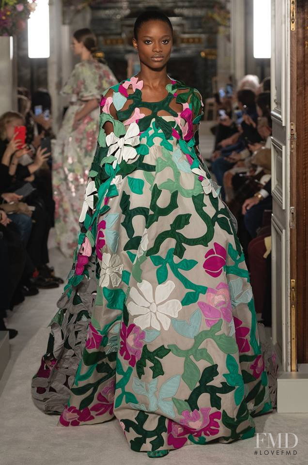 Mayowa Nicholas featured in  the Valentino Couture fashion show for Spring/Summer 2019
