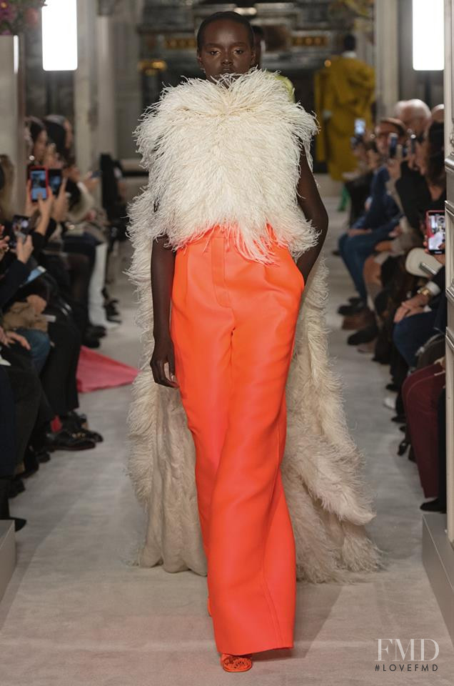 Duckie Thot featured in  the Valentino Couture fashion show for Spring/Summer 2019
