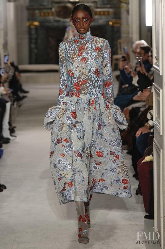 Veronica Cabral featured in  the Valentino Couture fashion show for Spring/Summer 2019