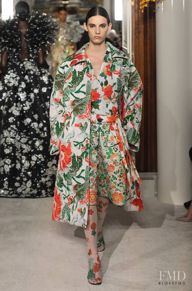 Cyrielle Lalande featured in  the Valentino Couture fashion show for Spring/Summer 2019