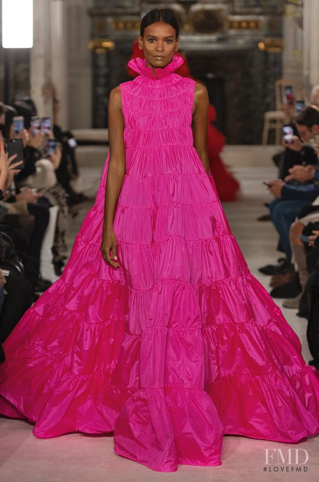 Liya Kebede featured in  the Valentino Couture fashion show for Spring/Summer 2019