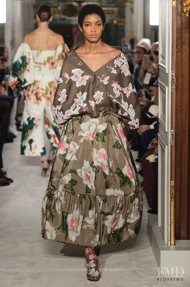 Licett Morillo featured in  the Valentino Couture fashion show for Spring/Summer 2019