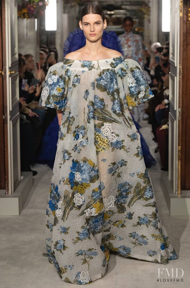 Giedre Dukauskaite featured in  the Valentino Couture fashion show for Spring/Summer 2019